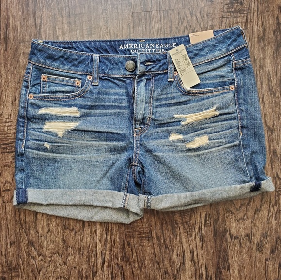 American Eagle Outfitters Pants - American Eagle | NWT Distressed Boy Midi Shorts